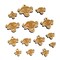 Water Cape Buffalo Bison Ox Mini Wood Shape Charms Jewelry DIY Craft